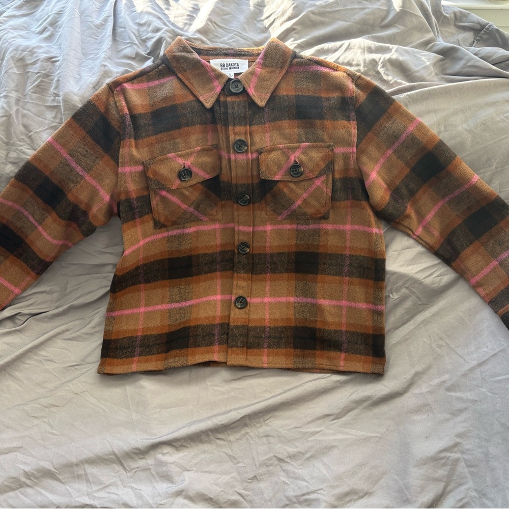 BB Dakota Steve Madden Multicolor Plaid Jacket